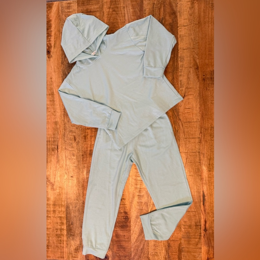 Arshiner Hooded Pullover Sweatshirt and Jogger Set Size 12 Girls